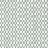 Gustav White/Dusty Blue - Linen fabric