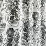 September at Rosendal Ebony/Black - Linen fabric