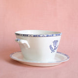 Antique Swedish oval Flintware Sauce pot