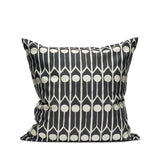 Feathers Black/White - Cushion cover 50x50 cm