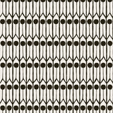 Feathers Ebony/Black - Linen fabric