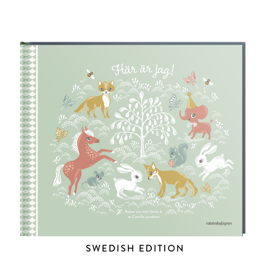 Här är jag! Min fösta bok . Swedish Edition