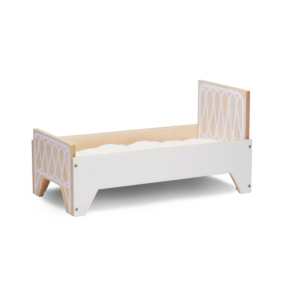 Littlephant 1345 Doll House Furniture Bed-White